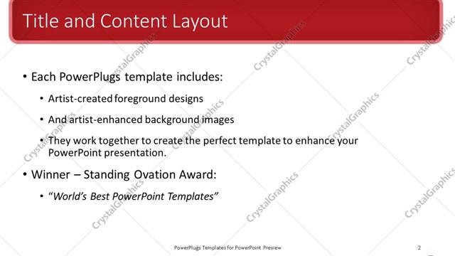 Title and Content presentation slide layout