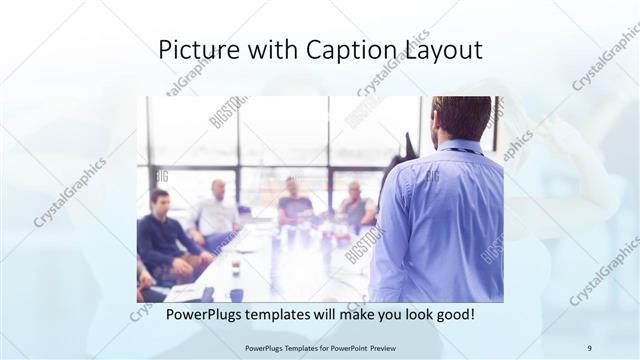 Picture with Caption presentation slide layout