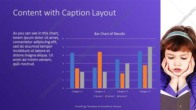 Content with Caption presentation slide layout