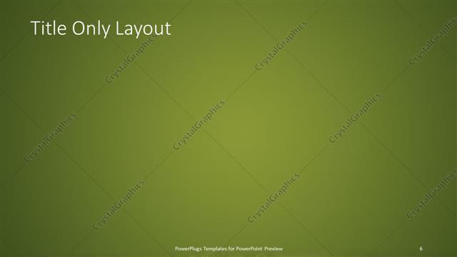 Title Only presentation slide layout