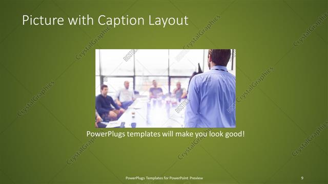 Picture with Caption presentation slide layout