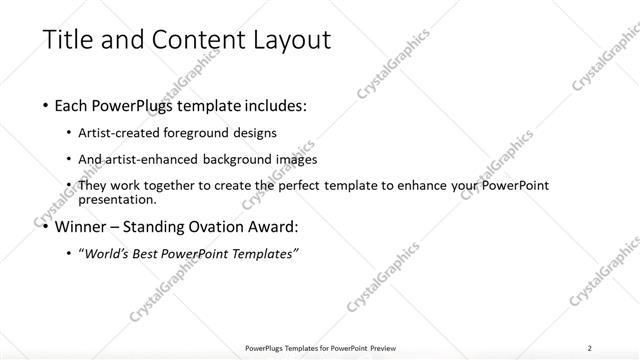 Title and Content presentation slide layout