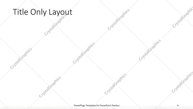Title Only presentation slide layout