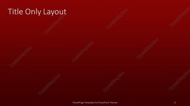 Title Only presentation slide layout