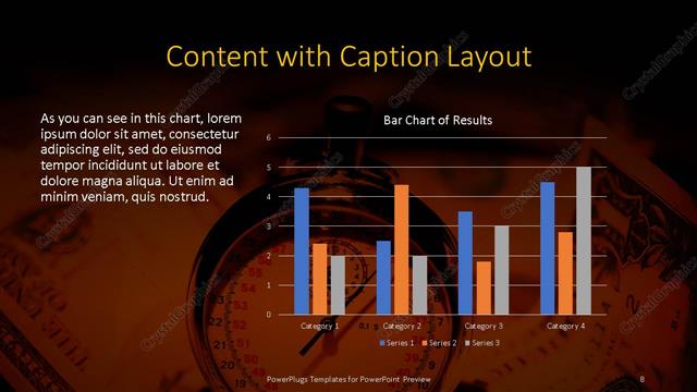 Content with Caption presentation slide layout