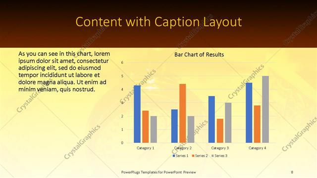 Content with Caption presentation slide layout