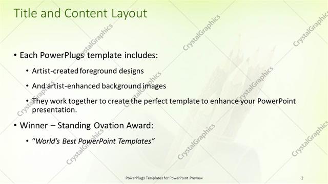 Title and Content presentation slide layout