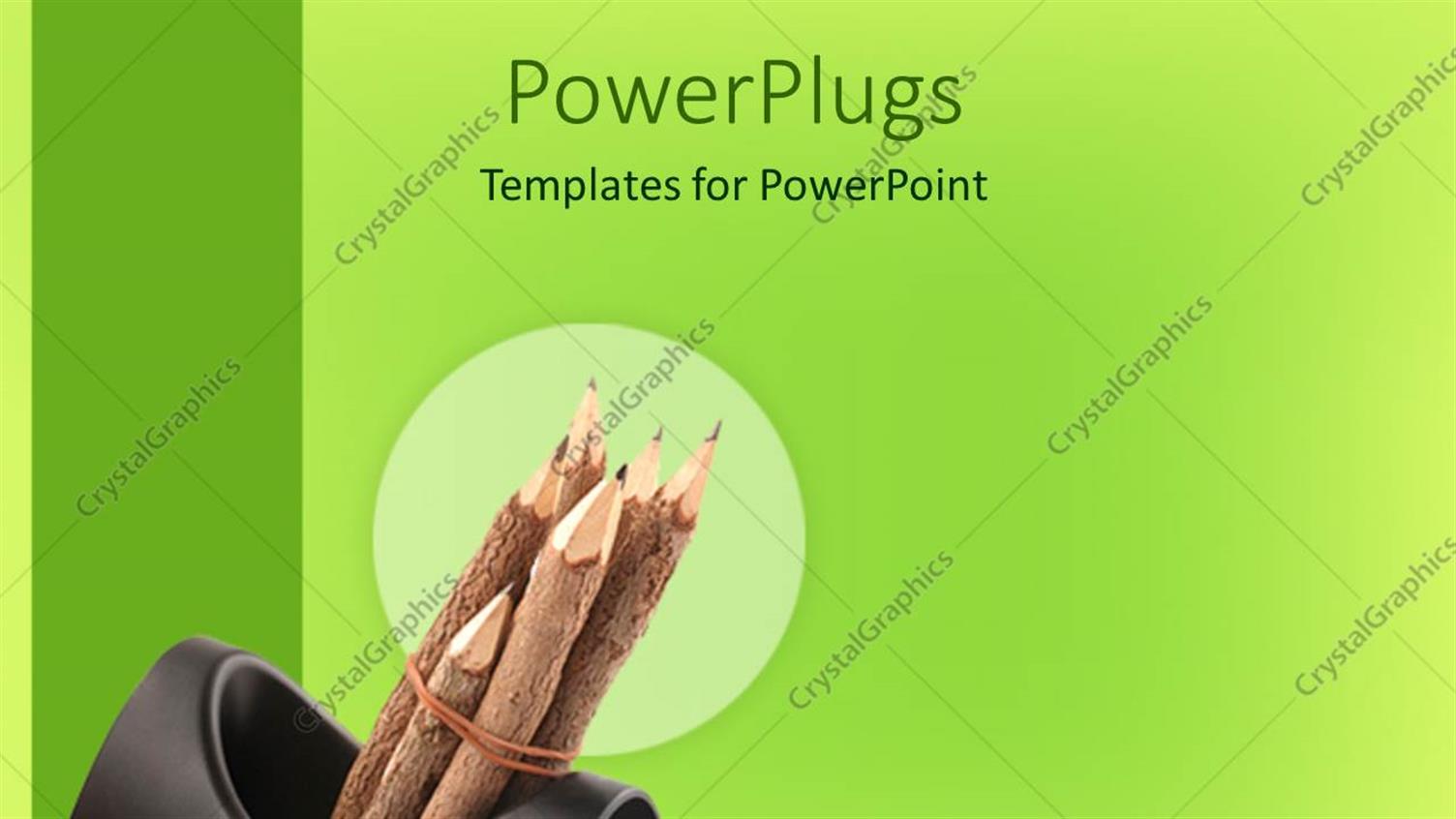 Featuring Tied Bunch of Wood Branches Sharpened like a Pencil