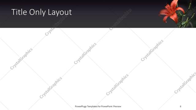 Title Only presentation slide layout