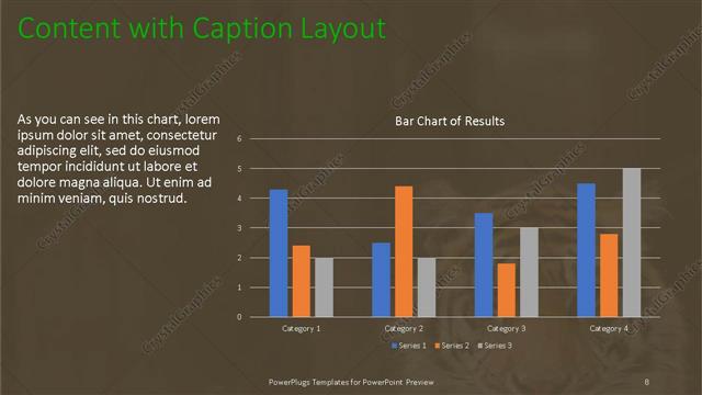 Content with Caption presentation slide layout