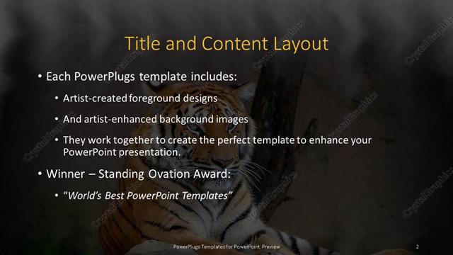 Title and Content presentation slide layout