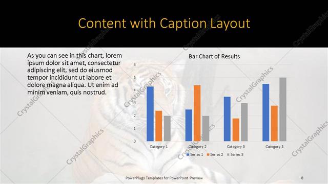Content with Caption presentation slide layout