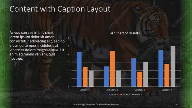 Content with Caption presentation slide layout