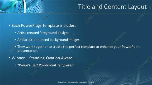 Title and Content presentation slide layout