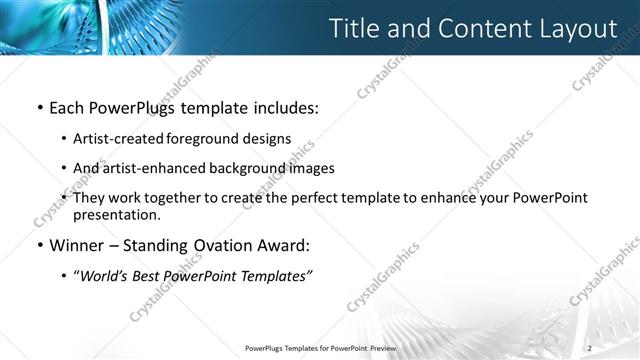 Title and Content presentation slide layout