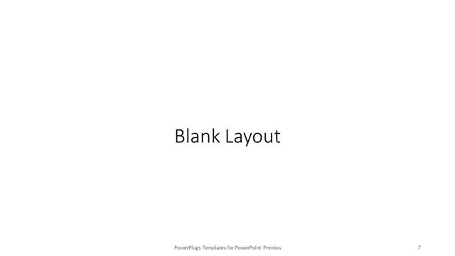 Blank presentation slide layout