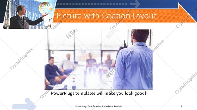Picture with Caption presentation slide layout