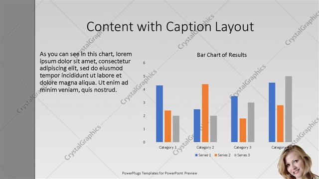 Content with Caption presentation slide layout