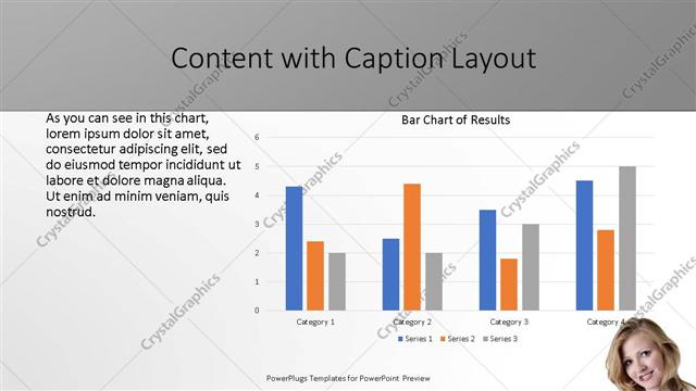 Content with Caption presentation slide layout