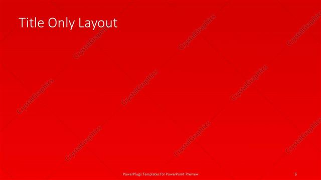 Title Only presentation slide layout