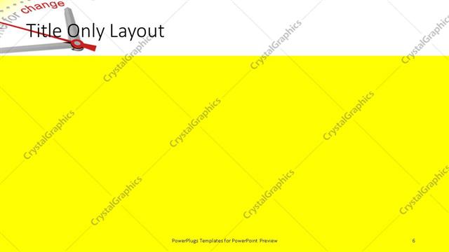 Title Only presentation slide layout