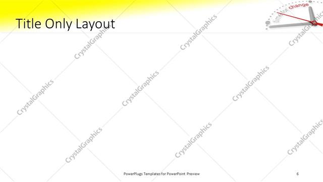 Title Only presentation slide layout