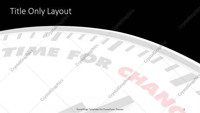 Title Only presentation slide layout