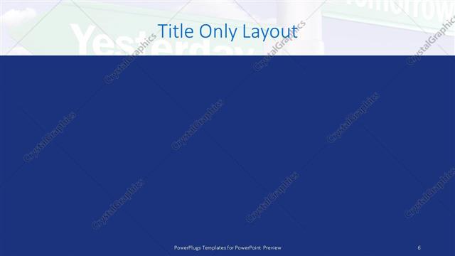 Title Only presentation slide layout