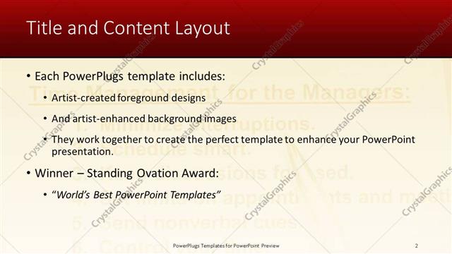 Title and Content presentation slide layout