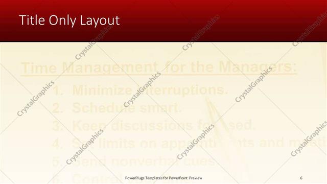 Title Only presentation slide layout