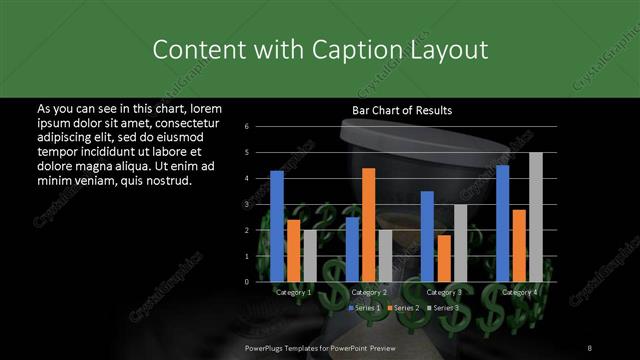 Content with Caption presentation slide layout