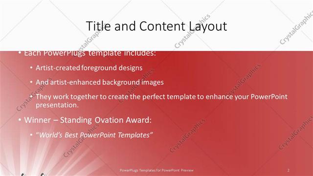 Title and Content presentation slide layout