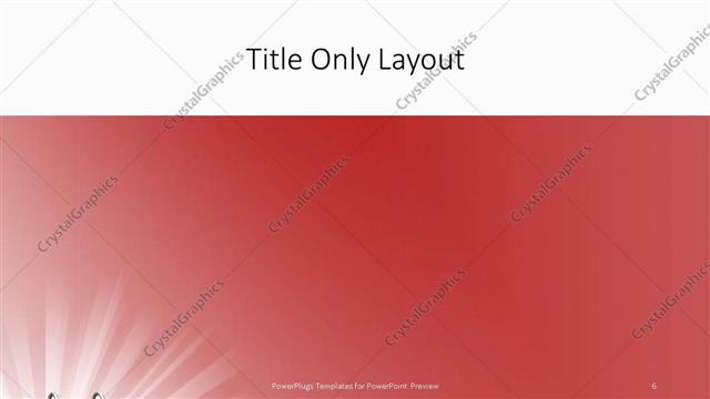 Title Only presentation slide layout