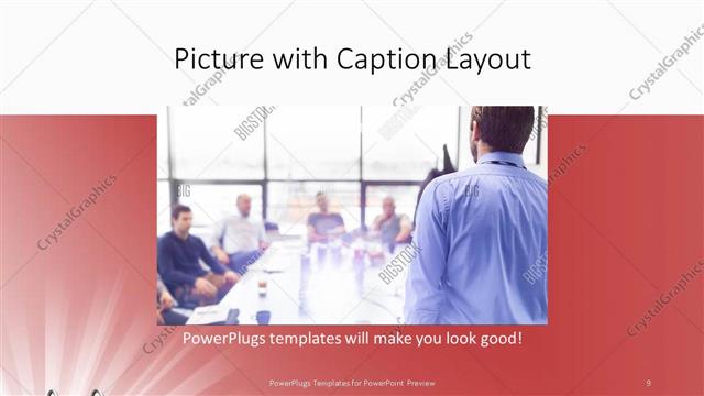 Picture with Caption presentation slide layout