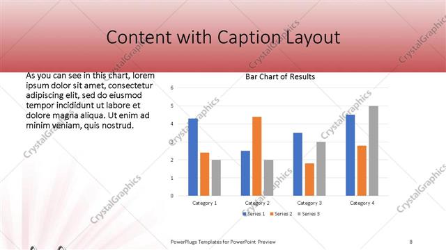 Content with Caption presentation slide layout