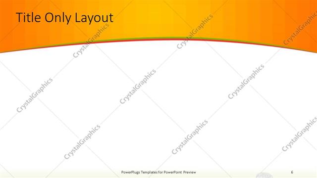 Title Only presentation slide layout