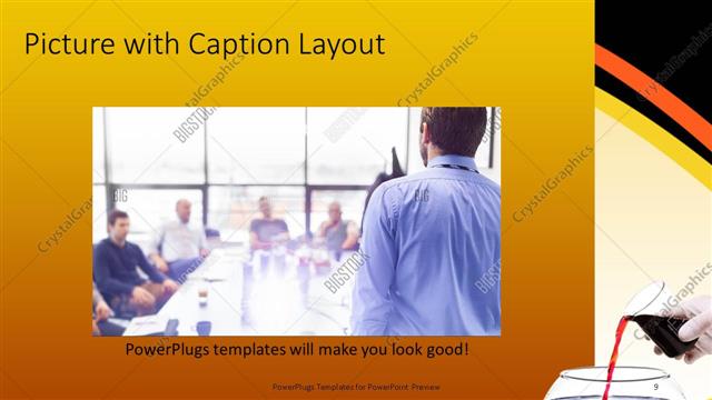 Picture with Caption presentation slide layout