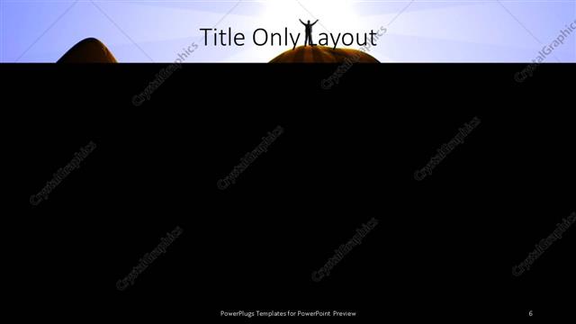 Title Only presentation slide layout
