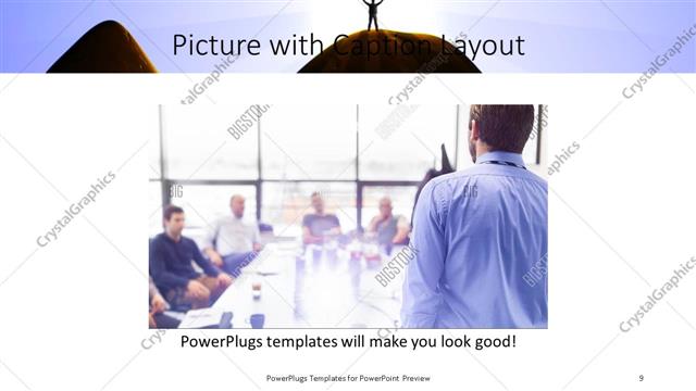 Picture with Caption presentation slide layout