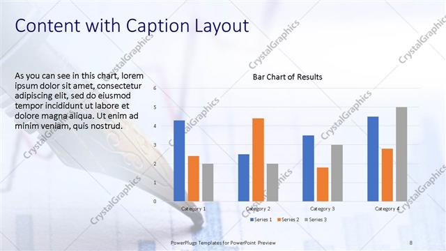 Content with Caption presentation slide layout