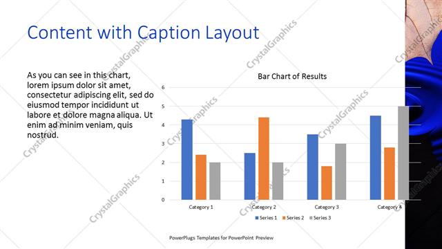 Content with Caption presentation slide layout
