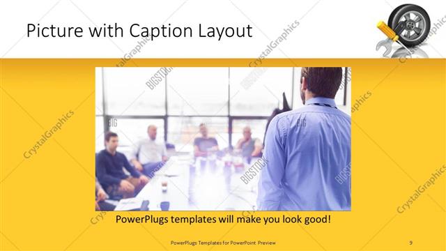 Picture with Caption presentation slide layout