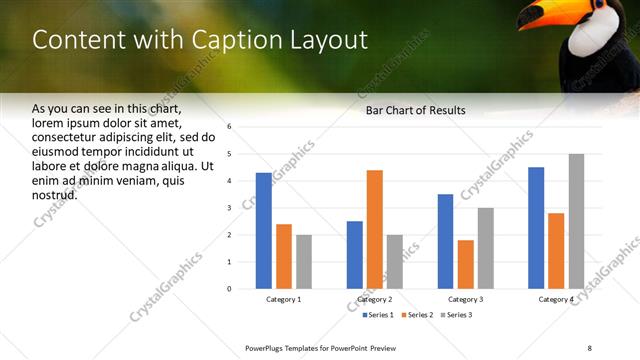 Content with Caption presentation slide layout
