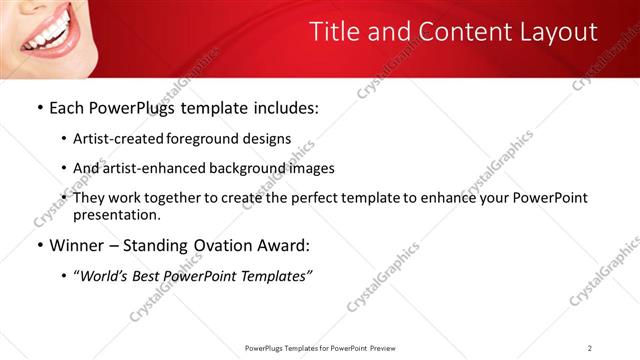 Title and Content presentation slide layout