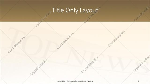 Title Only presentation slide layout