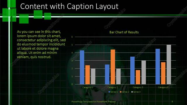 Content with Caption presentation slide layout
