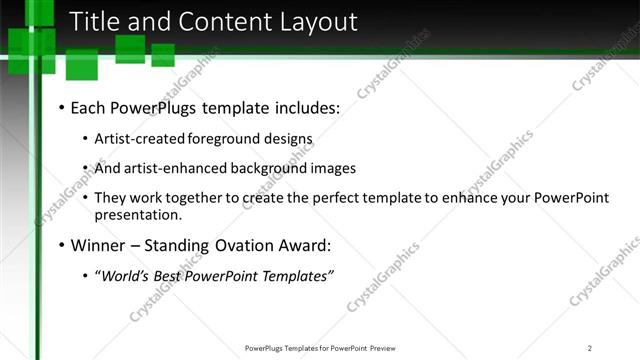 Title and Content presentation slide layout