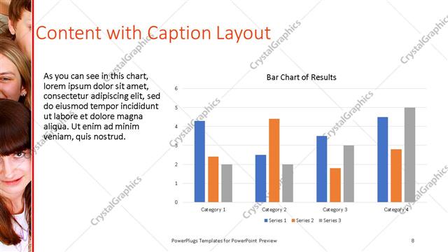 Content with Caption presentation slide layout