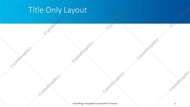 Title Only presentation slide layout