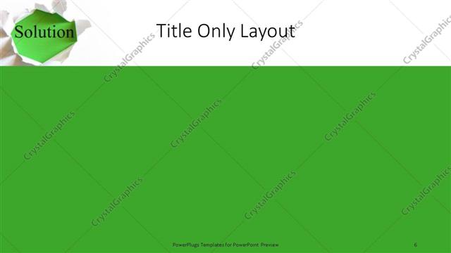 Title Only presentation slide layout